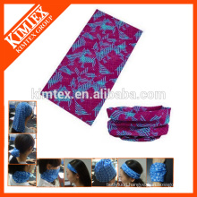 Outdoor printed polyester brand seamless funny athletic headband